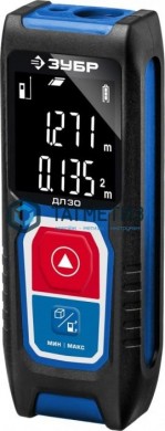 Дальномер лазерный "ДЛ-30", точность 3мм, дальность 30м, класс защиты IP54, ЗУБР Профессионал 34927 |  «ТАТМЕТИЗ» Дальномер лазерный "ДЛ-30", точность 3мм, дальность 30м, класс защиты IP54, ЗУБР Профессионал 34927 -  магазин крепежа «ТАТМЕТИЗ»