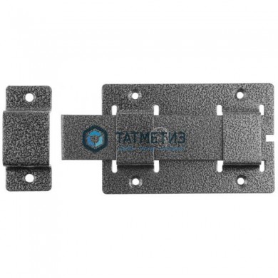 Задвижка накладная"ЗД-02"для дверей усил.,пор. покрытие, серебро, плоский засов 30х135х7мм, 75х115мм |  «ТАТМЕТИЗ» Задвижка накладная"ЗД-02"для дверей усил.,пор. покрытие, серебро, плоский засов 30х135х7мм, 75х115мм -  магазин крепежа «ТАТМЕТИЗ»