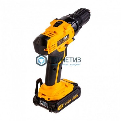 Дрель-шуруповерт аккумуляторная CDL-IB-14-02, Li-Ion, 14 В, 1,5 Ач, 2 акк.// Denzel |  «ТАТМЕТИЗ» Дрель-шуруповерт аккумуляторная CDL-IB-14-02, Li-Ion, 14 В, 1,5 Ач, 2 акк.// Denzel -  магазин крепежа «ТАТМЕТИЗ»