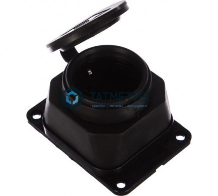 Розетка 1-м Омега РБ13-1-0м с з каучук, с защ.крышкой, настен, IP44, черн. ИЭК PKR11-016-2-K02 |  «ТАТМЕТИЗ» Розетка 1-м Омега РБ13-1-0м с з каучук, с защ.крышкой, настен, IP44, черн. ИЭК PKR11-016-2-K02 -  магазин крепежа «ТАТМЕТИЗ»