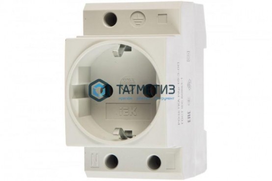 Розетка силовая РАр10-3-ОП с заземл. на DIN-рейку ИЭК |  «ТАТМЕТИЗ» Розетка силовая РАр10-3-ОП с заземл. на DIN-рейку ИЭК -  магазин крепежа «ТАТМЕТИЗ»