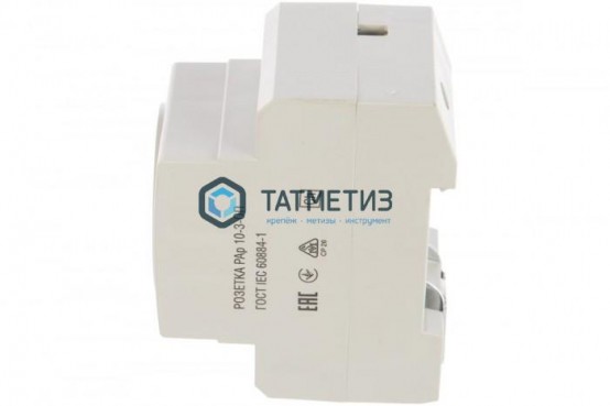 Розетка силовая РАр10-3-ОП с заземл. на DIN-рейку ИЭК |  «ТАТМЕТИЗ» Розетка силовая РАр10-3-ОП с заземл. на DIN-рейку ИЭК -  магазин крепежа «ТАТМЕТИЗ»