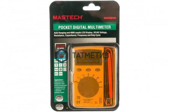 Портативный мультиметр MS8216 MASTECH |  «ТАТМЕТИЗ» Портативный мультиметр MS8216 MASTECH -  магазин крепежа «ТАТМЕТИЗ»