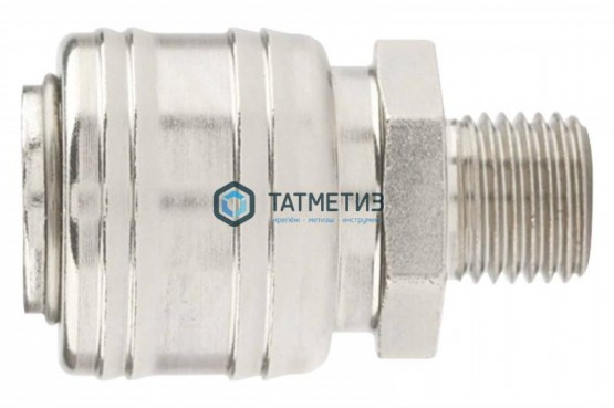 Муфта универсальная быстросъемная ("мама"), внешняя резьба 3/8",  2 шт. // Stels |  «ТАТМЕТИЗ» Муфта универсальная быстросъемная ("мама"), внешняя резьба 3/8",  2 шт. // Stels -  магазин крепежа «ТАТМЕТИЗ»