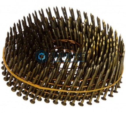 Гвозди с кольцевой накаткой на кассетах  3,1 х 70  (250 шт/кас, 6000 шт/кор)  BKRI  (ершеные) |  «ТАТМЕТИЗ» Гвозди с кольцевой накаткой на кассетах  3,1 х 70  (250 шт/кас, 6000 шт/кор)  BKRI  (ершеные) -  магазин крепежа «ТАТМЕТИЗ»