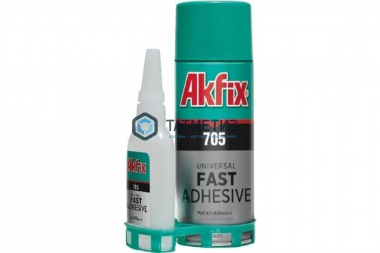 Набор для склеивания (В25 гр + 100мл) Akfix (24) |  «ТАТМЕТИЗ» Набор для склеивания (В25 гр + 100мл) Akfix (24) -  магазин крепежа «ТАТМЕТИЗ»
