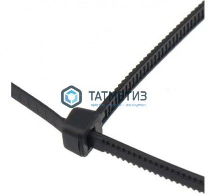 Хомут-стяжка нейлон  200 х 4,8  (100 шт/уп)  REXANT черный |  «ТАТМЕТИЗ» Хомут-стяжка нейлон  200 х 4,8  (100 шт/уп)  REXANT черный -  магазин крепежа «ТАТМЕТИЗ»