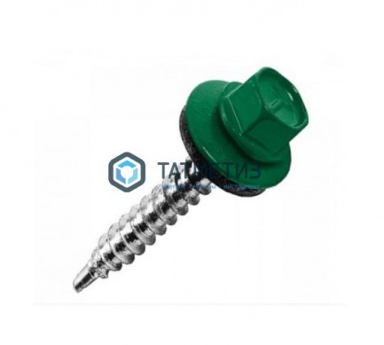 Саморез окраш.кров. 5,5х19 /6005/  (250 шт/уп)  МК / D |  «ТАТМЕТИЗ» Саморез окраш.кров. 5,5х19 /6005/  (250 шт/уп)  МК / D -  магазин крепежа «ТАТМЕТИЗ»