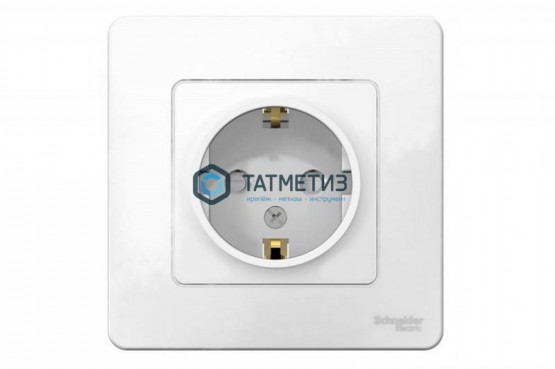 Розетка 1-м СП BLANCA 16А 250В с заземл. бел., со шторками |  «ТАТМЕТИЗ» Розетка 1-м СП BLANCA 16А 250В с заземл. бел., со шторками -  магазин крепежа «ТАТМЕТИЗ»