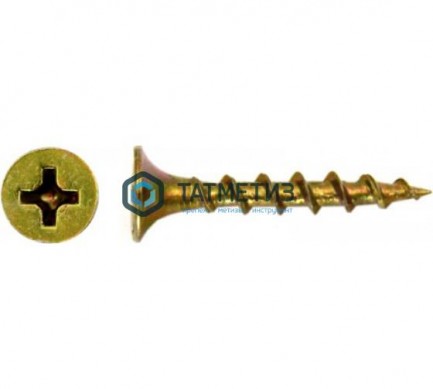 Саморезы потай по дереву желтые, PH2  3,5х25 (15 000 шт/уп) КК |  «ТАТМЕТИЗ» Саморезы потай по дереву желтые, PH2  3,5х25 (15 000 шт/уп) КК -  магазин крепежа «ТАТМЕТИЗ»