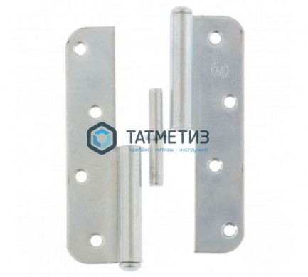 Петля накладная ПН1-130 правая, цинк |  «ТАТМЕТИЗ» Петля накладная ПН1-130 правая, цинк -  магазин крепежа «ТАТМЕТИЗ»
