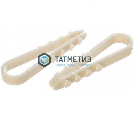 Дюбель-хомут для кабеля нейлон  5х10 черн. под плоский (100 шт/уп) |  «ТАТМЕТИЗ» Дюбель-хомут для кабеля нейлон  5х10 черн. под плоский (100 шт/уп) -  магазин крепежа «ТАТМЕТИЗ»