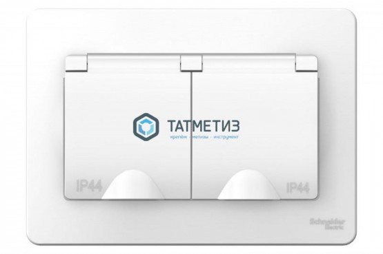 Розетка 2-м СП BLANCA 16А 250В с заземл. бел., без шторок |  «ТАТМЕТИЗ» Розетка 2-м СП BLANCA 16А 250В с заземл. бел., без шторок -  магазин крепежа «ТАТМЕТИЗ»