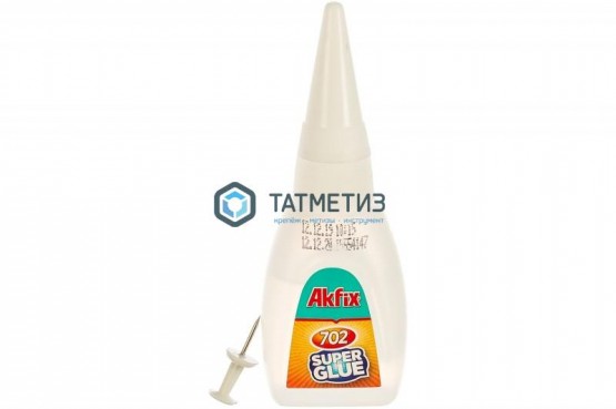 Супер клей  25 гр Akfix (50) |  «ТАТМЕТИЗ» Супер клей  25 гр Akfix (50) -  магазин крепежа «ТАТМЕТИЗ»