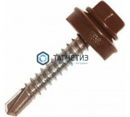 Саморез окраш.кров. 4,8х35 /8017/ (250 шт/уп)  ТК |  «ТАТМЕТИЗ» Саморез окраш.кров. 4,8х35 /8017/ (250 шт/уп)  ТК -  магазин крепежа «ТАТМЕТИЗ»