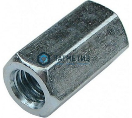 Гайка соединительная DIN 6334, оц  М6  (3000 шт/уп) SR / R |  «ТАТМЕТИЗ» Гайка соединительная DIN 6334, оц  М6  (3000 шт/уп) SR / R -  магазин крепежа «ТАТМЕТИЗ»