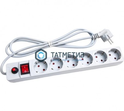 Удлинитель 6х3м У-3003 с з с сет. фильтром ПВС 3х0, 75 "У" |  «ТАТМЕТИЗ» Удлинитель 6х3м У-3003 с з с сет. фильтром ПВС 3х0, 75 "У" -  магазин крепежа «ТАТМЕТИЗ»