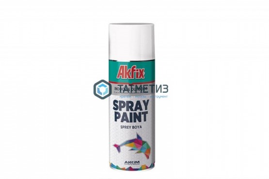 Краска аэроз. СЕРАЯ  глянц. RAL7035 400ML Gw.300Gr(6) Akfix |  «ТАТМЕТИЗ» Краска аэроз. СЕРАЯ  глянц. RAL7035 400ML Gw.300Gr(6) Akfix -  магазин крепежа «ТАТМЕТИЗ»