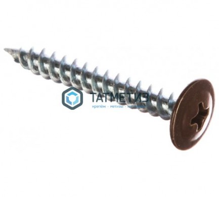Саморез п/ш остр. 4,2x32  RAL 8017 (500 шт/уп) |  «ТАТМЕТИЗ» Саморез п/ш остр. 4,2x32  RAL 8017 (500 шт/уп) -  магазин крепежа «ТАТМЕТИЗ»