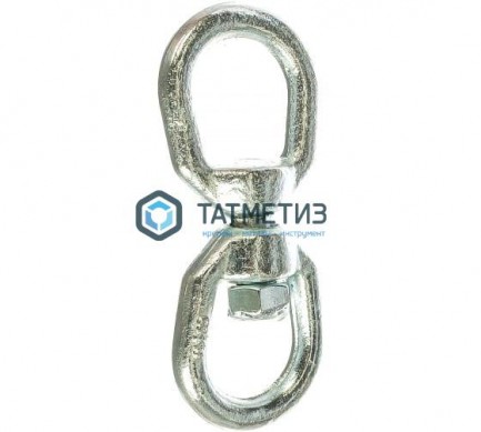 Вертлюг петля-петля (никель) 10 |  «ТАТМЕТИЗ» Вертлюг петля-петля (никель) 10 -  магазин крепежа «ТАТМЕТИЗ»