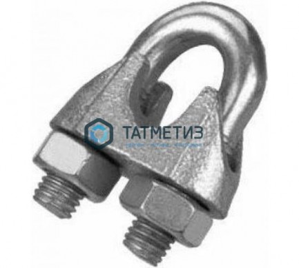 Зажим троса DIN 741 10  NW |  «ТАТМЕТИЗ» Зажим троса DIN 741 10  NW -  магазин крепежа «ТАТМЕТИЗ»