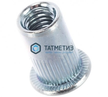 Заклепка-гайка с цил бортом и насечками А2 М 6 х 16 |  «ТАТМЕТИЗ» Заклепка-гайка с цил бортом и насечками А2 М 6 х 16 -  магазин крепежа «ТАТМЕТИЗ»