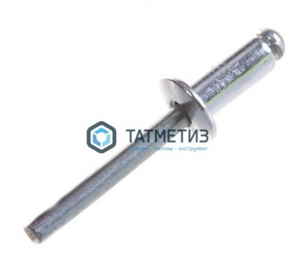 Заклепки ZK ал/ст 6,4x14  (250 шт/уп) KL |  «ТАТМЕТИЗ» Заклепки ZK ал/ст 6,4x14  (250 шт/уп) KL -  магазин крепежа «ТАТМЕТИЗ»