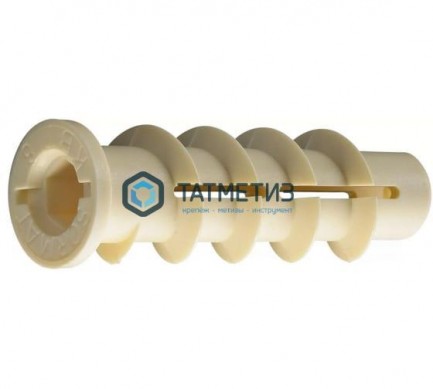 Дюбель д/газобетона нейлон 10х50 (шуруп 6 мм) КТ |  «ТАТМЕТИЗ» Дюбель д/газобетона нейлон 10х50 (шуруп 6 мм) КТ -  магазин крепежа «ТАТМЕТИЗ»