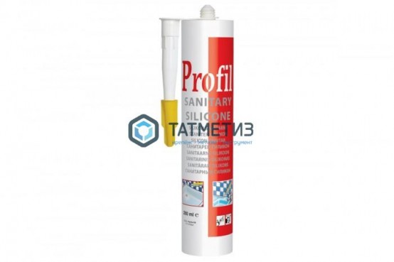 Герметик силиконовый Profil санитарный ПРОЗРАЧНЫЙ 270 мл / 15 |  «ТАТМЕТИЗ» Герметик силиконовый Profil санитарный ПРОЗРАЧНЫЙ 270 мл / 15 -  магазин крепежа «ТАТМЕТИЗ»