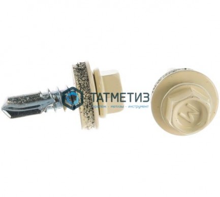 Саморез окраш.кров. 5,5х19 /1015/  (250 шт/уп)  МК |  «ТАТМЕТИЗ» Саморез окраш.кров. 5,5х19 /1015/  (250 шт/уп)  МК -  магазин крепежа «ТАТМЕТИЗ»