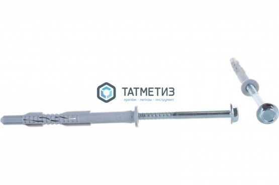 Дюбель фасадный 10х120 с прессшайбой KENNER Profi (50 шт уп) |  «ТАТМЕТИЗ» Дюбель фасадный 10х120 с прессшайбой KENNER Profi (50 шт уп) -  магазин крепежа «ТАТМЕТИЗ»