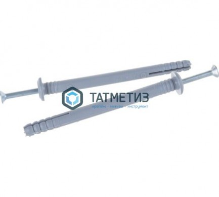 Дюбель-гвоздь  6х80 гриб ( 70 шт/уп) КТ |  «ТАТМЕТИЗ» Дюбель-гвоздь  6х80 гриб ( 70 шт/уп) КТ -  магазин крепежа «ТАТМЕТИЗ»