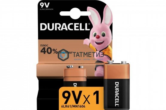 Батарейка Duracell Крона Alkaline |  «ТАТМЕТИЗ» Батарейка Duracell Крона Alkaline -  магазин крепежа «ТАТМЕТИЗ»