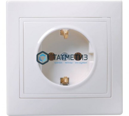 Розетка 1-м СП Кварта 16А РС10-3-КБ с заземл. IP20 бел. ИЭК ERK14-K01-16-DM |  «ТАТМЕТИЗ» Розетка 1-м СП Кварта 16А РС10-3-КБ с заземл. IP20 бел. ИЭК ERK14-K01-16-DM -  магазин крепежа «ТАТМЕТИЗ»