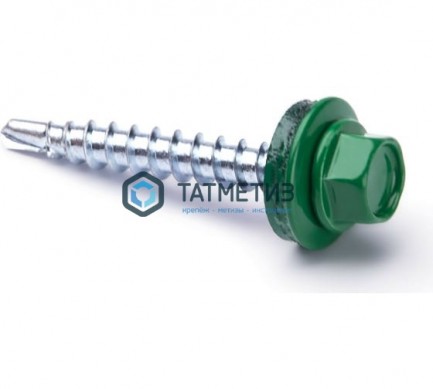 Саморез окраш.кров. 5, 5х25 6026 OMAX M (10х250) |  «ТАТМЕТИЗ» Саморез окраш.кров. 5, 5х25 6026 OMAX M (10х250) -  магазин крепежа «ТАТМЕТИЗ»