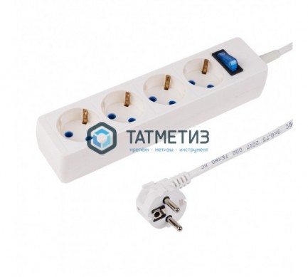 Сетевой фильтр 4 гнезда 1.5м, 3х0, 75мм², с з STANDART белый PROCONNECT |  «ТАТМЕТИЗ» Сетевой фильтр 4 гнезда 1.5м, 3х0, 75мм², с з STANDART белый PROCONNECT -  магазин крепежа «ТАТМЕТИЗ»