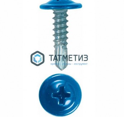 Саморез п/ш остр. 4,2x19  RAL 5012  (1000 шт/уп) |  «ТАТМЕТИЗ» Саморез п/ш остр. 4,2x19  RAL 5012  (1000 шт/уп) -  магазин крепежа «ТАТМЕТИЗ»