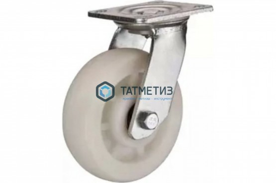 Колеса большегрузные НЕЙЛОН поворотное с площадкой и тормозом d 200 мм |  «ТАТМЕТИЗ» Колеса большегрузные НЕЙЛОН поворотное с площадкой и тормозом d 200 мм -  магазин крепежа «ТАТМЕТИЗ»
