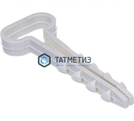 Дюбель-хомут для кабеля нейлон  6х14 бел. под плоский (100 шт/уп) |  «ТАТМЕТИЗ» Дюбель-хомут для кабеля нейлон  6х14 бел. под плоский (100 шт/уп) -  магазин крепежа «ТАТМЕТИЗ»