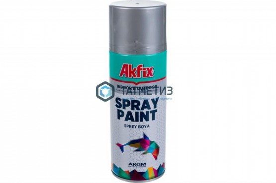 Краска аэроз. АЛЮМИНЕВАЯ  RAL9006 400Ml Gw.300Gr (6 Akfix |  «ТАТМЕТИЗ» Краска аэроз. АЛЮМИНЕВАЯ  RAL9006 400Ml Gw.300Gr (6 Akfix -  магазин крепежа «ТАТМЕТИЗ»