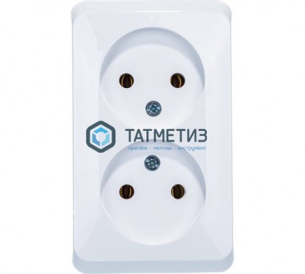 Розетка 2-м СП Этюд 16А без заземл. бел. SchE PC16-005B |  «ТАТМЕТИЗ» Розетка 2-м СП Этюд 16А без заземл. бел. SchE PC16-005B -  магазин крепежа «ТАТМЕТИЗ»
