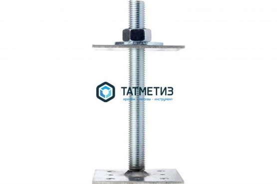 Анкер регулировочный по высоте ARH (80 х 80 мм)-М20, H-200мм |  «ТАТМЕТИЗ» Анкер регулировочный по высоте ARH (80 х 80 мм)-М20, H-200мм -  магазин крепежа «ТАТМЕТИЗ»