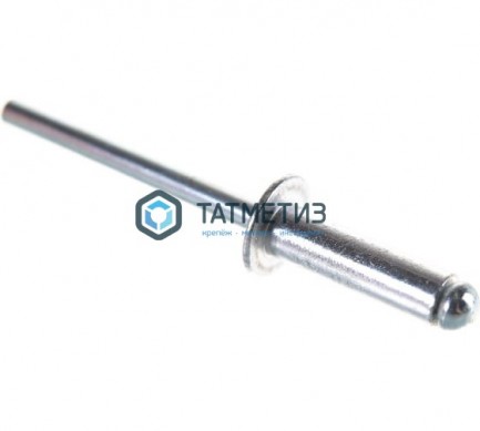 Заклепка 4, 8 х 16 вытяжная алюм А2 DIN 7337 |  «ТАТМЕТИЗ» Заклепка 4, 8 х 16 вытяжная алюм А2 DIN 7337 -  магазин крепежа «ТАТМЕТИЗ»