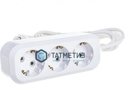 Удлинитель 3х3м Е-303 АБС-пл. с з ПВС 3х1 "У" |  «ТАТМЕТИЗ» Удлинитель 3х3м Е-303 АБС-пл. с з ПВС 3х1 "У" -  магазин крепежа «ТАТМЕТИЗ»