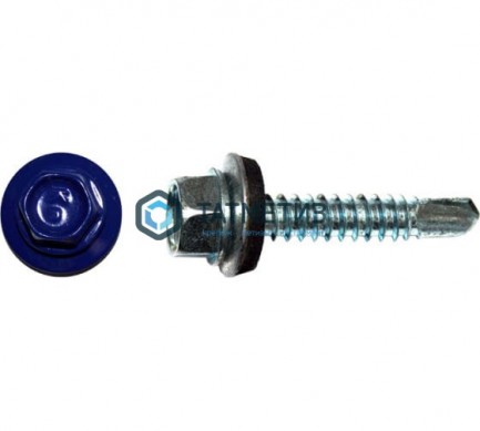 Саморез окраш.кров. 5, 5х19 5002 (250 шт уп) ОМАХ |  «ТАТМЕТИЗ» Саморез окраш.кров. 5, 5х19 5002 (250 шт уп) ОМАХ -  магазин крепежа «ТАТМЕТИЗ»