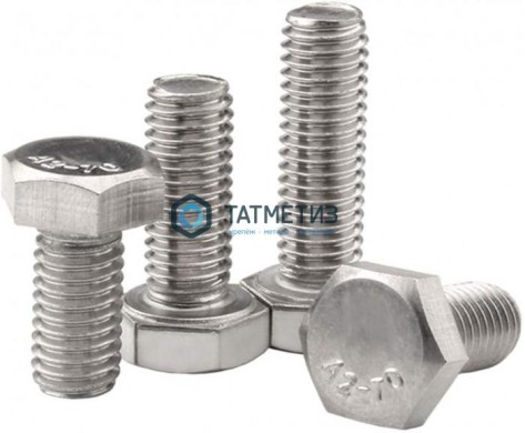 Болт М16 х 60 DIN 931 А2 нержавейка (25 шт/уп) неполная резьба |  «ТАТМЕТИЗ» Болт М16 х 60 DIN 931 А2 нержавейка (25 шт/уп) неполная резьба -  магазин крепежа «ТАТМЕТИЗ»