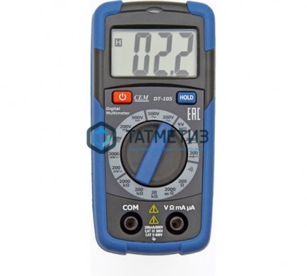 Мультиметр цифровой DT-105 CEM |  «ТАТМЕТИЗ» Мультиметр цифровой DT-105 CEM -  магазин крепежа «ТАТМЕТИЗ»