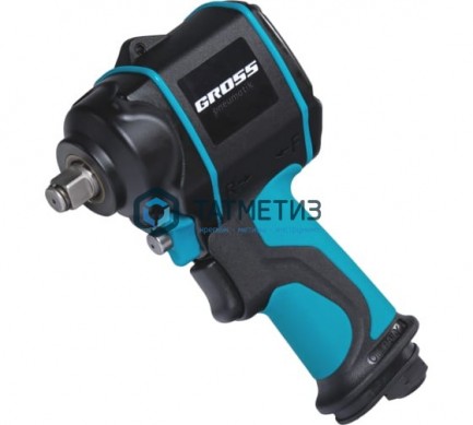 Гайковёрт пневматический ударный G985, 1 2", Twin Hammer, 610 Нм, 9000 об мин, композитный GROSS |  «ТАТМЕТИЗ» Гайковёрт пневматический ударный G985, 1 2", Twin Hammer, 610 Нм, 9000 об мин, композитный GROSS -  магазин крепежа «ТАТМЕТИЗ»