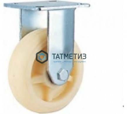 Колеса большегрузные НЕЙЛОН неповоротное с площадкой d 100 мм |  «ТАТМЕТИЗ» Колеса большегрузные НЕЙЛОН неповоротное с площадкой d 100 мм -  магазин крепежа «ТАТМЕТИЗ»