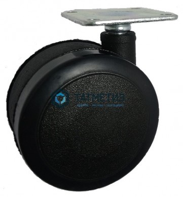 Колесо мебельное поворотное, черный нейлон FWP60 |  «ТАТМЕТИЗ» Колесо мебельное поворотное, черный нейлон FWP60 -  магазин крепежа «ТАТМЕТИЗ»